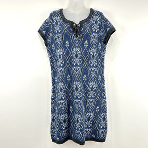 Sundance Blue and Black Patterned Dress